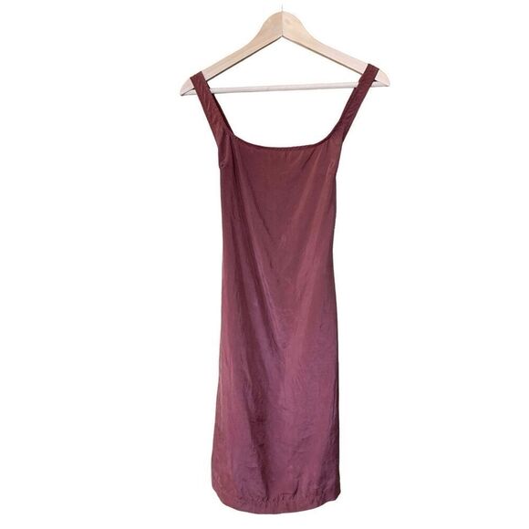 Anemos Square Neck Open Tie Back Dress Rust Brown Size‎ S - Picture 3 of 12